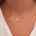 SUMENG Tiny Heart Initial Necklace – Dainty Gold/Silver Letter Choker for Women, Personalized Gift