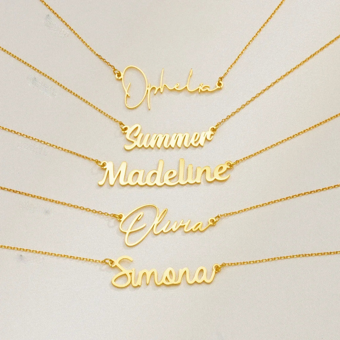Custom Cursive Name Necklace – Personalized Stainless Steel Letter Pendant Choker for Women & Men